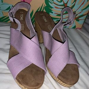 Toms chunky lavender heel